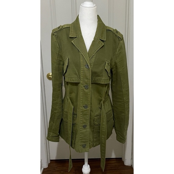 Anthropologie Women's Belted Military Style Jacket, Medium - Picture 3 of 16